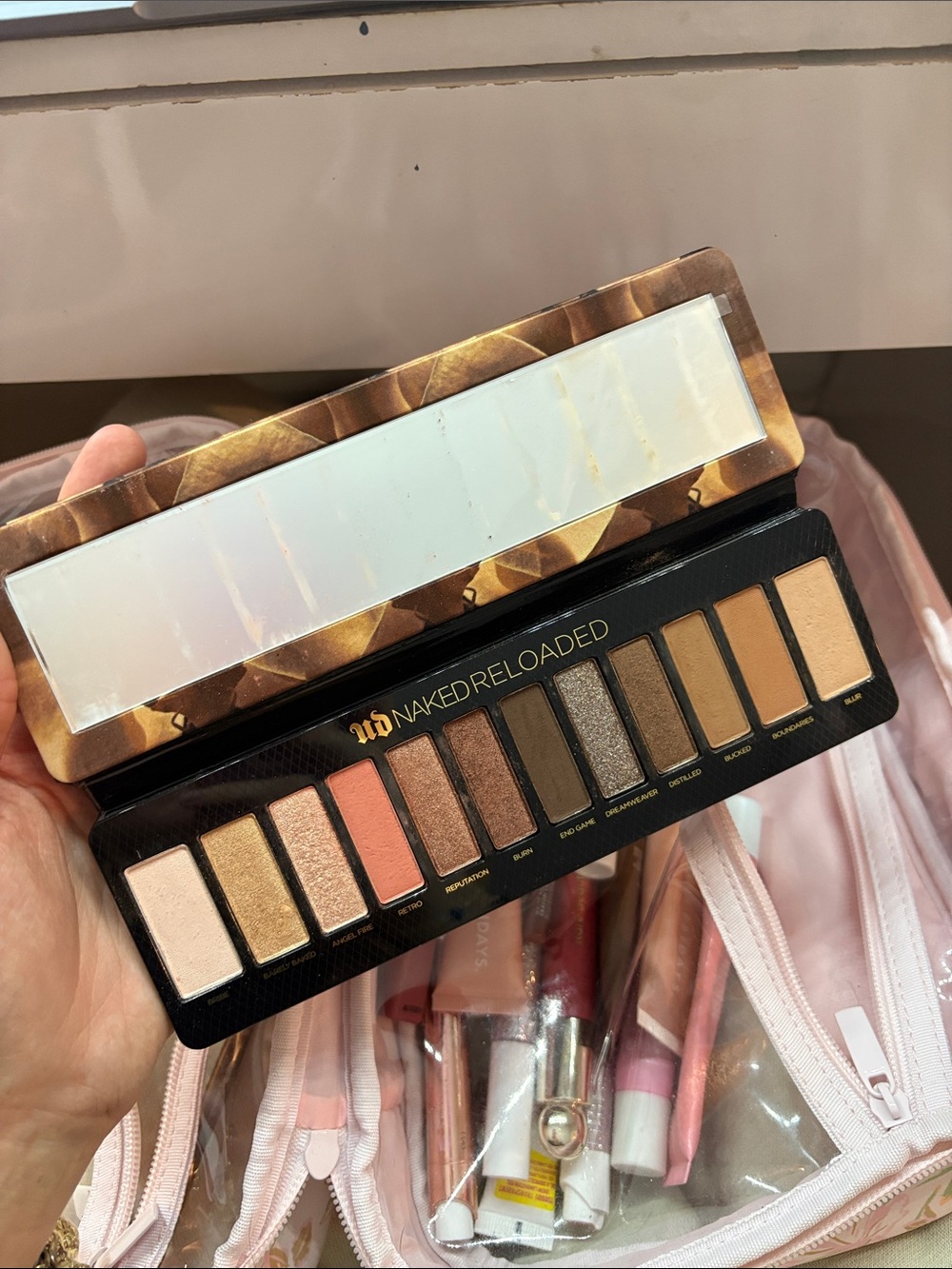 Urban Decay Naked Reloaded Eyeshadow Palette - Champagne, Peach, Bronze, Brown